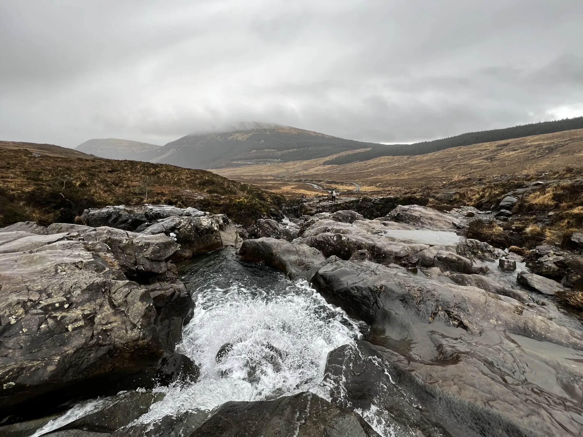 Swirling water